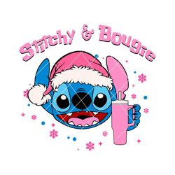 cute stitch and bougie svg