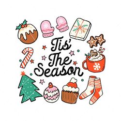 groovy tis the season christmas vibes svg