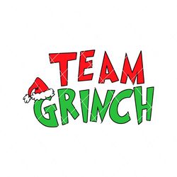 team grinch for christmas svg