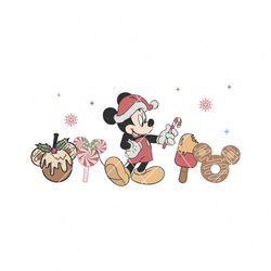 vintage mickey snack christmas svg