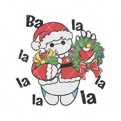 ba lalala big hero 6 cute santa baymax svg