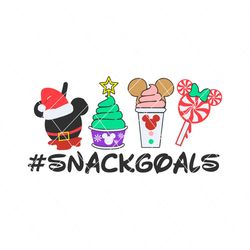 snack goals mouse christmas svg