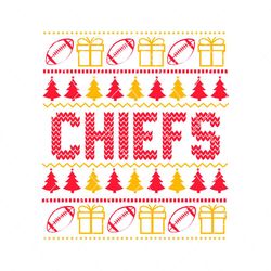 chiefs football christmas svg digital download