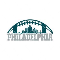 philadelphia football skyline svg digital download