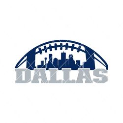 dallas football skyline svg digital download