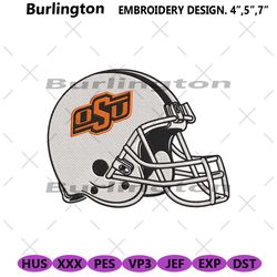 oklahoma state cowboys helmet machine embroidery file