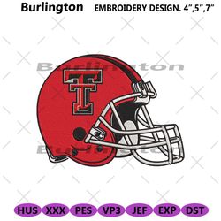 texas tech red raiders helmet embroidery design download file
