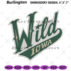 minnesota wild embroidery files, nhl embroidery files, minnesota wild file