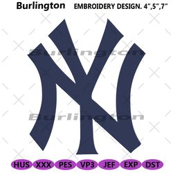 new york yankees logo mlb embroidery design