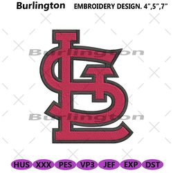 st. louis cardinals logo mlb embroidery design