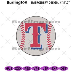 texas rangers baseball symbol logo embroidery download