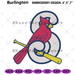 st louis s letter bird embroidery design