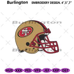 san francisco 49ers football helmet logo machine embroidery