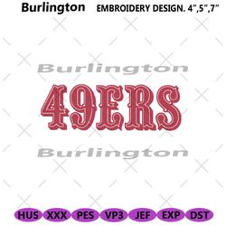 san francisco 49ers embroidery files, nfl embroidery files, san francisco 49ers file