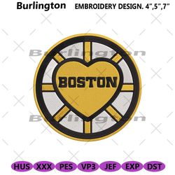 boston bruins embroidery files, nhl embroidery files, boston bruins file