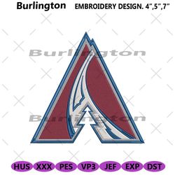 colorado avalanche embroidery files, nhl embroidery files, colorado avalanche file