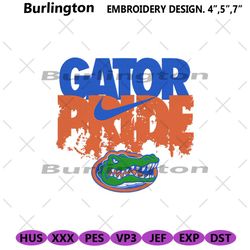 florida gators pride embroidery files, ncaa embroidery files, florida gators file
