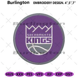 sacramento kings symbol embroidery digital files, logo sacramento kings embroidery download files instant, sacramento ki