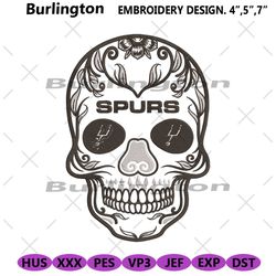 san antonio spurs skull logo embroidery files, san antonio spurs embroidery design download, san spurs skull embroidery