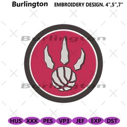 toronto raptors nba logo symbol embroidery, toronto raptors embroidery design, toronto raptors basketball team design em