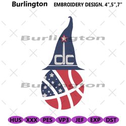 washington wizards nba lgo embroidery instant, washington wizards embroidery design, nba instant design embroidery digit