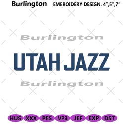 utah jazz wordmark logo embroidery instant files, utah jazz logo embroidery design, logo utah jazz team embroidery insta