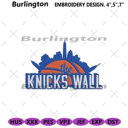 new york knicks logo embroidery designs files, the knicks wall embroidery design download, nba logo embroidery