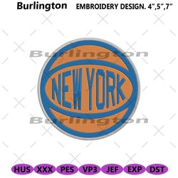 new york knicks logo embroidery file instant, new york knicks embroidery download, new york knicks embroidery files inst