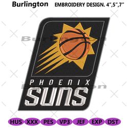 phoenix suns logo machine embroidery design downloads, nba phoenix suns embroidery digitals, phoenix suns instant embroi