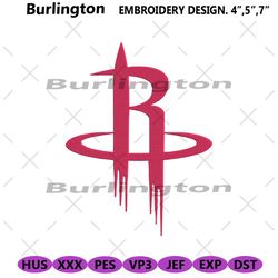 houston rockets symbol embroidery download, houston rockets nba machine embroidery files, nba logo file instant embroide