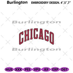 nba chicago bulls wordmark embroidery files, chicago bulls machien embroidery instant digital download files, nba team e