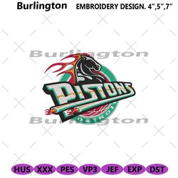 detroit pistons logo embroidery, detroit pistons nba download embroidery, basketball logo team embroidery instant digita