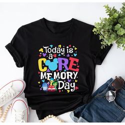 today is a core memory day shirt, disney inspired trip tee, mickey ear shirt, inside out friends tee, unisex t-shirts