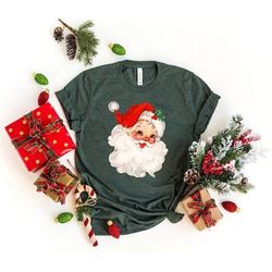 christmas santa shirt, retro santa shirt, gift for christmas, retro christmas shirt, unisex t-shirts