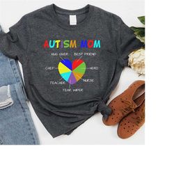 autism mom shirt, best mom characteristics, autism mom gift shirt, autism awareness shirt, unisex t-shirts