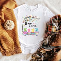 personalized grandma peeps easter shirt, customizable easter bunny tshirt, grandchildren, unisex t-shirts