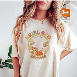 retro disney mermaid & co est 1989 shirt, the little mermaid shirt, ariel princess shirt, unisex t-shirt