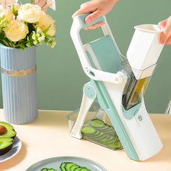 Vegetable Chopper, 14 in 1 Multifunction Food Chopper, Multifunction Vegetable Cutter/Slicer,with Container Veggie Chopper Garlic Peeler Skin Remover