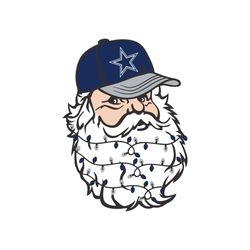 santa dallas cowboys football svg