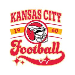 kansas city football helmet 1960 svg