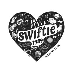 retro swiftie 1989 heart the eras tour svg