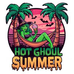 hot ghoul summer spooky season png digital download files