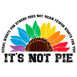 its not pie equal rights for others svg digital download files