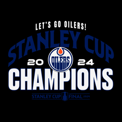 lets go oilers stanley cup champions 2024 svg