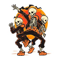 dancing skeleton halloween svg digital download files