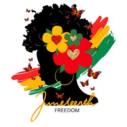 juneteenth freedom afro woman png digital download files