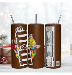 M and M Candy 20Oz Tumbler Wrap Sublimation Design, 20OZ Tumbler Wrap Design