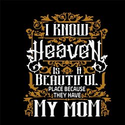 mother day svg, heaven svg, my mom svg, mom svg, mom life svg, mothers svg, happy mothers day