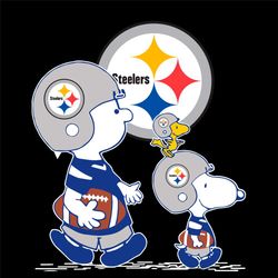 pittsburgh steelers charlie brown and snoopy svg, sport svg, pittsburgh steelers charlie brown, snoopy svg