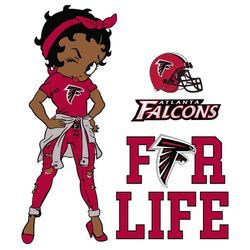 betty boop atlanta falcons svg, sport svg, betty boop svg, atlant falcons svg, black girl svg, magic girl svg